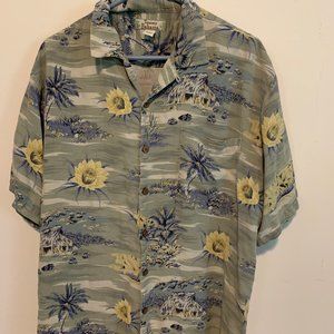 Tommy Bahama Hawaiian shirt SILK floral beach